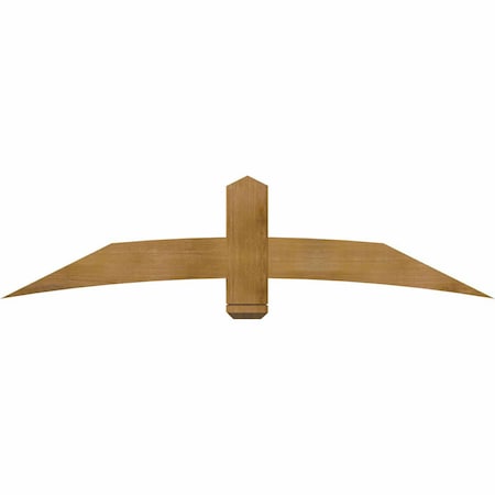 Ekena Millwork Bellingham Rough Sawn Timber Gable Bracket, Western Red Cedar, 72"W x 18"H x 4"D x 6"F, 6/12 Pitch GBW072X18X0406BEL00RWR